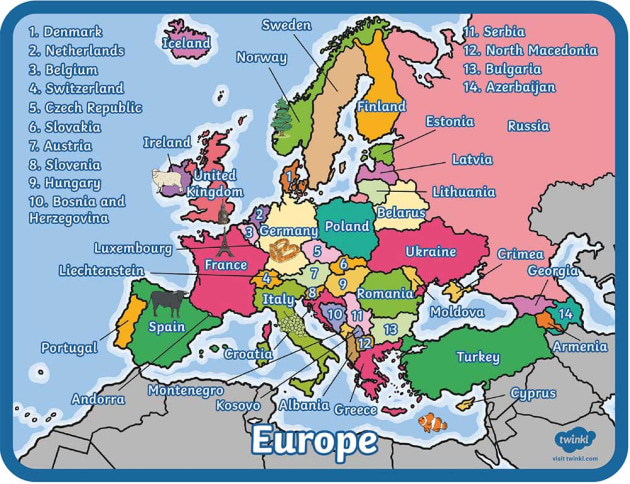 europe map